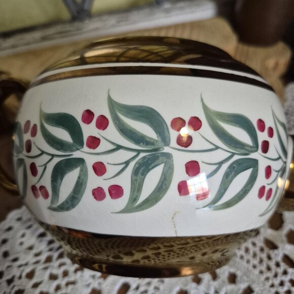 Wade England Tea Set - Bronze Copper - Teapot cream sugar - Mid-century Vintage - Picture 4 of 16